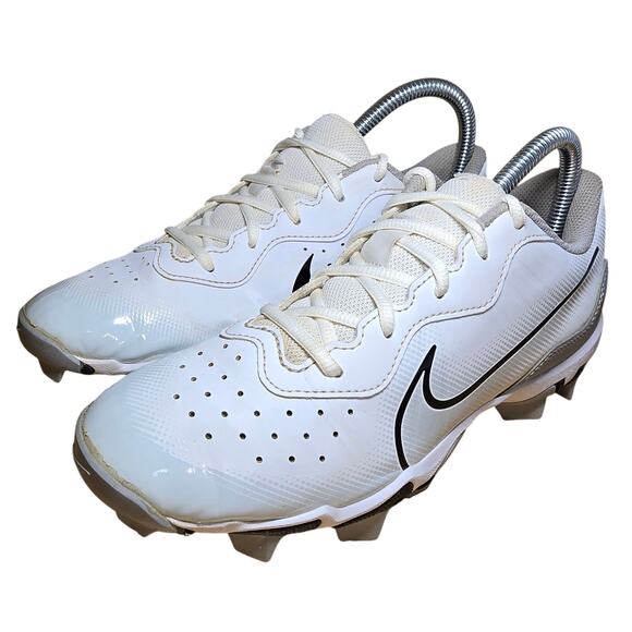 Nike Huarache 4 Baseball Cleats Keystone Mens Sz 7 DJ6524-100 White Black - Picture 2 of 9